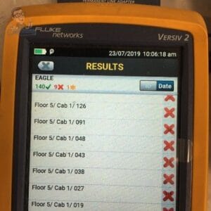 Cabling Network Test Results- Cabledan