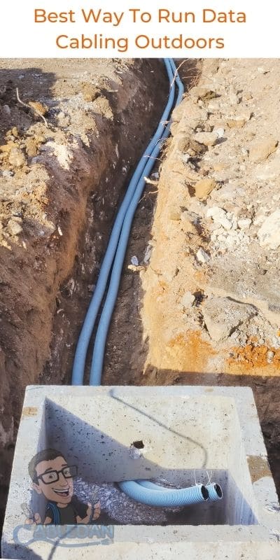 Best Way To Run Data Cabling Outdoors- Cabledan 01923 624120